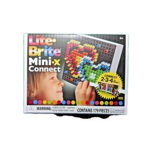 *NIB* LITE BRITE Mini X Connect Set (170 Pieces + 8 Templates)